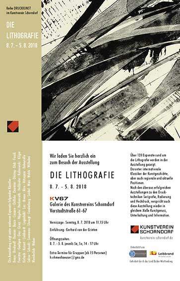 Lithographie Kunstverein Schorndorf