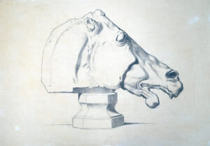 Bargue Parthenon Pferd